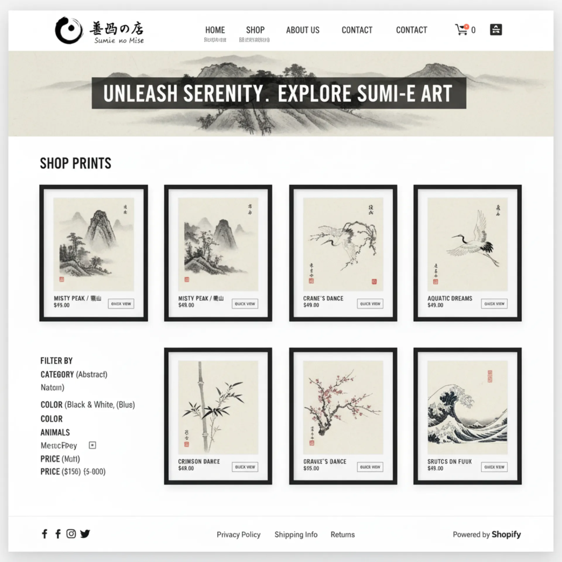 Sumi Ink Art Store